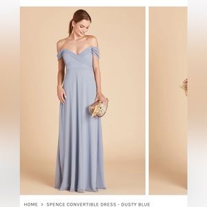 Spence Dress, Dusty Blue, XS (Birdy Grey), Fits like a Small